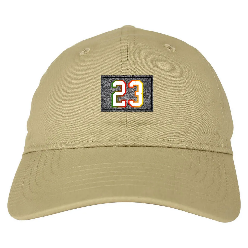 23 Cement Print Colorful Jersey Dad Hat