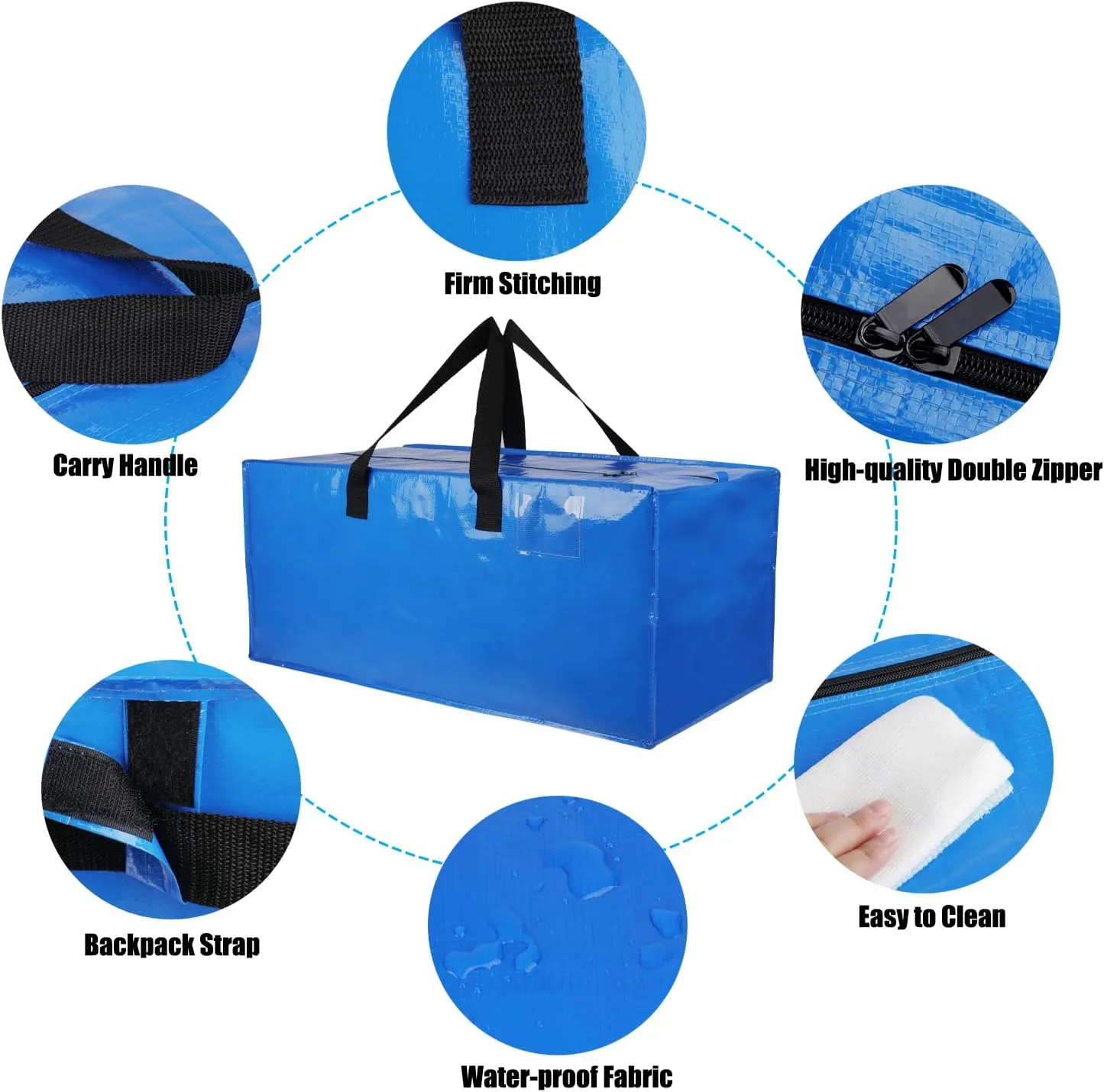 4 Pack Heavy Duty Extra Large Moving Bags Bn-link