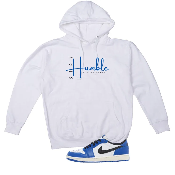 Air Jordan 1 Low OG Game Royal White T-Shirt (Stay Humble)| illcurrency