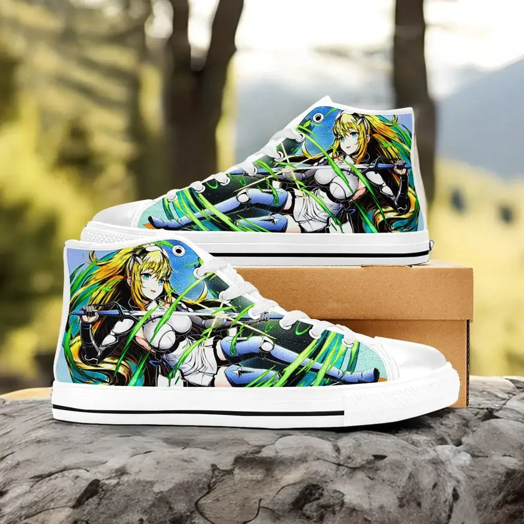 Ais Wallenstein DanMachi Shoes High Top Sneakers for Kids and Adults