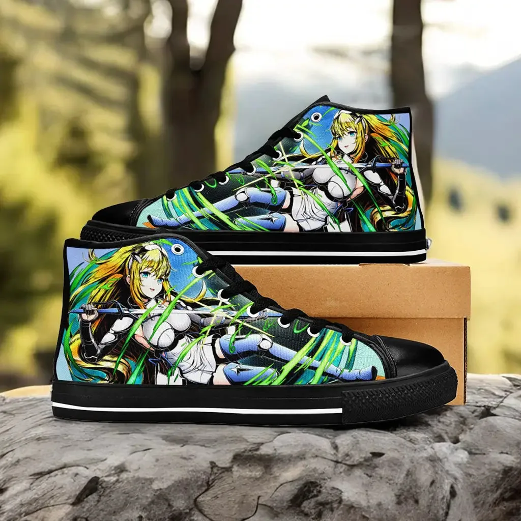 Ais Wallenstein DanMachi Shoes High Top Sneakers for Kids and Adults