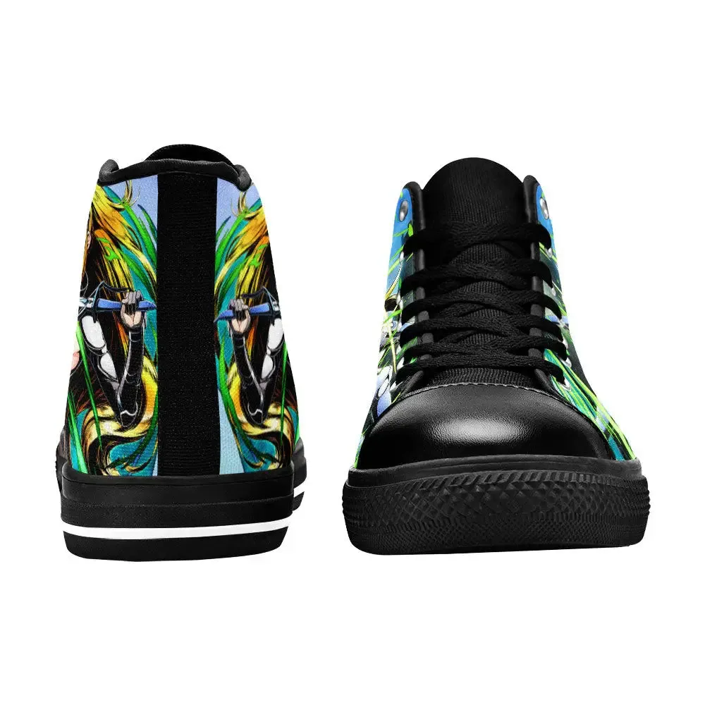 Ais Wallenstein DanMachi Shoes High Top Sneakers for Kids and Adults