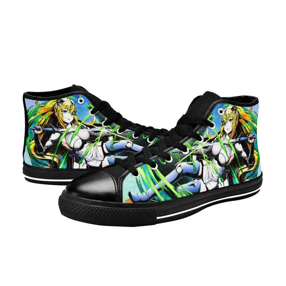 Ais Wallenstein DanMachi Shoes High Top Sneakers for Kids and Adults