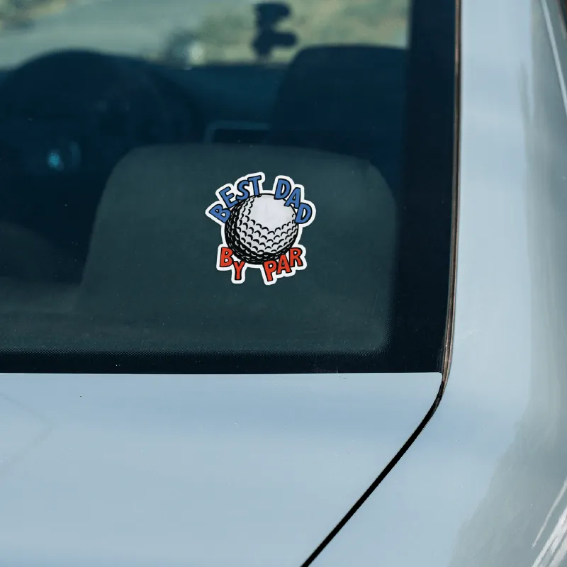 Best Dad By Par Ball ⛳ – Sticker