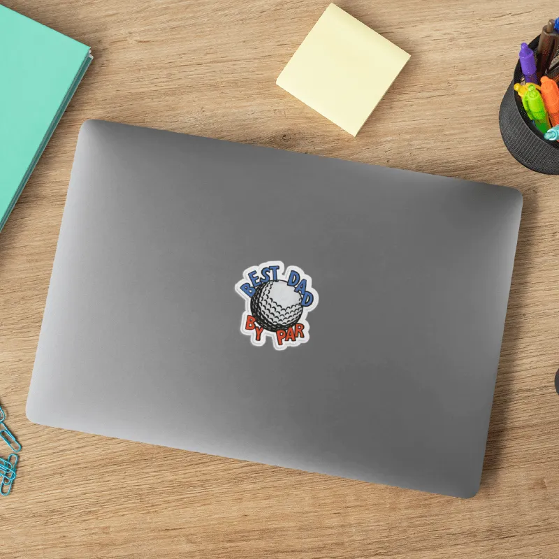 Best Dad By Par Ball ⛳ – Sticker