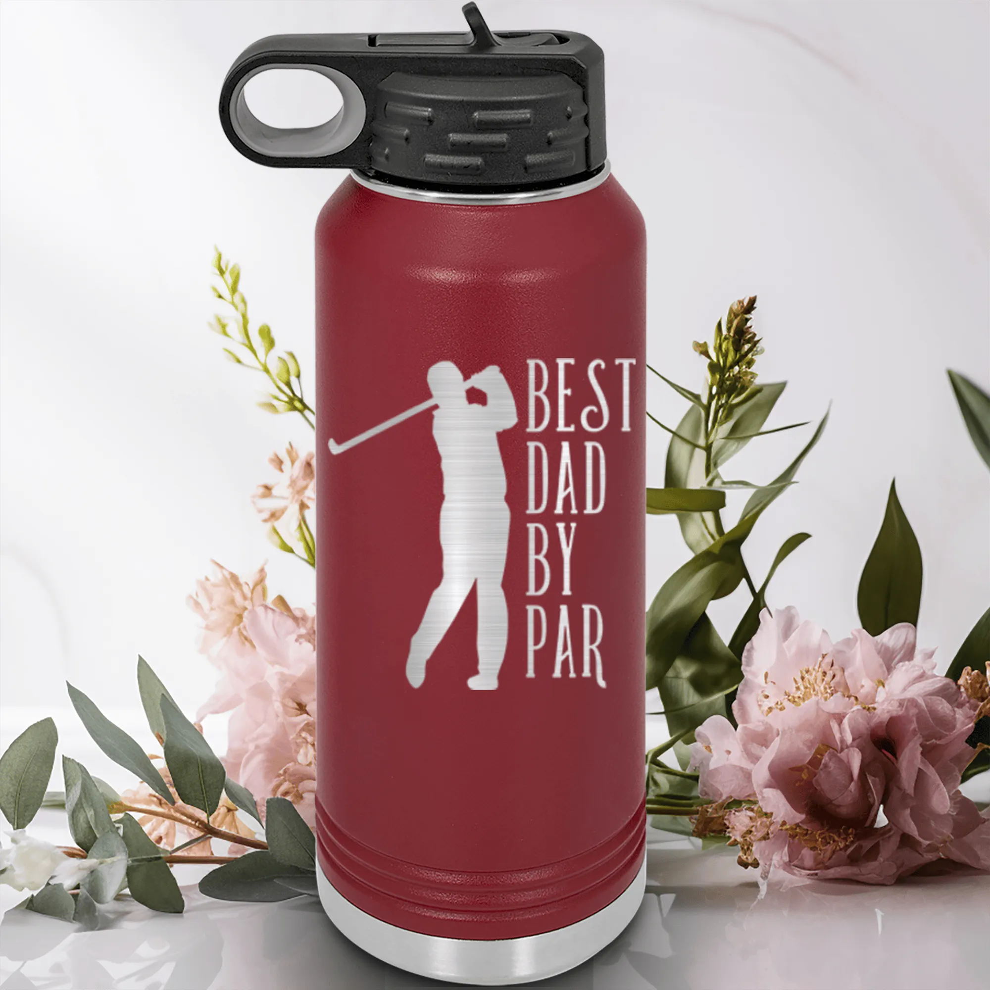 Best Dad By Par Water Bottle