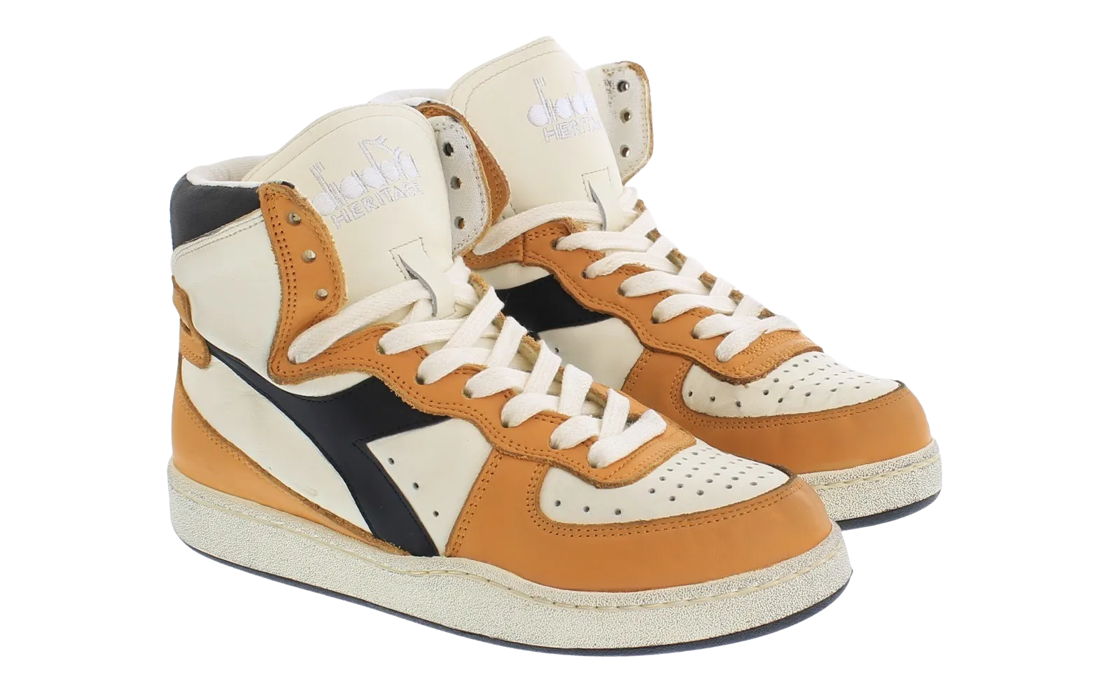 Dames Mi Basket Used Beige/Oker/Zwar