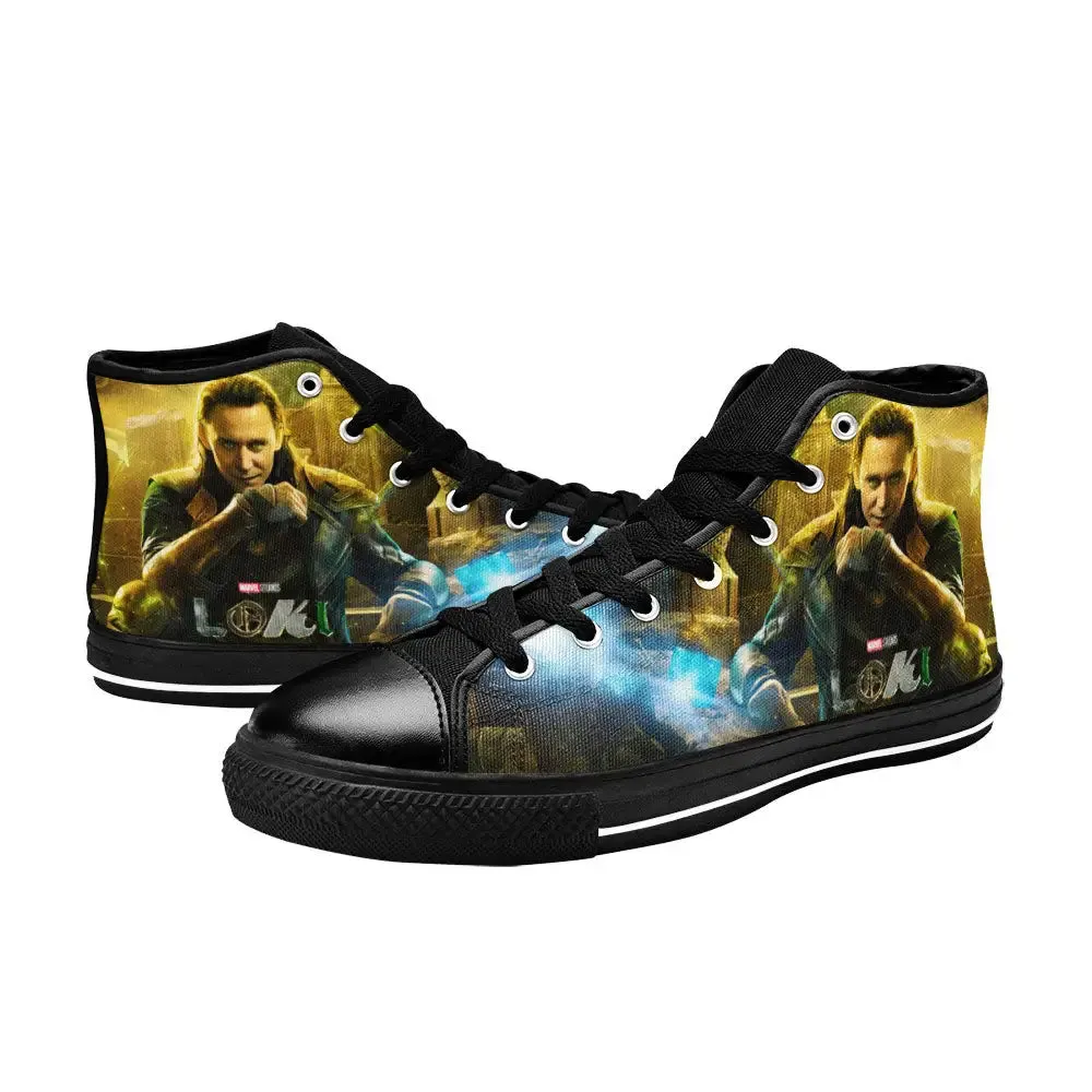 Loki God of Mischief Shoes High Top Sneakers for Kids and Adults