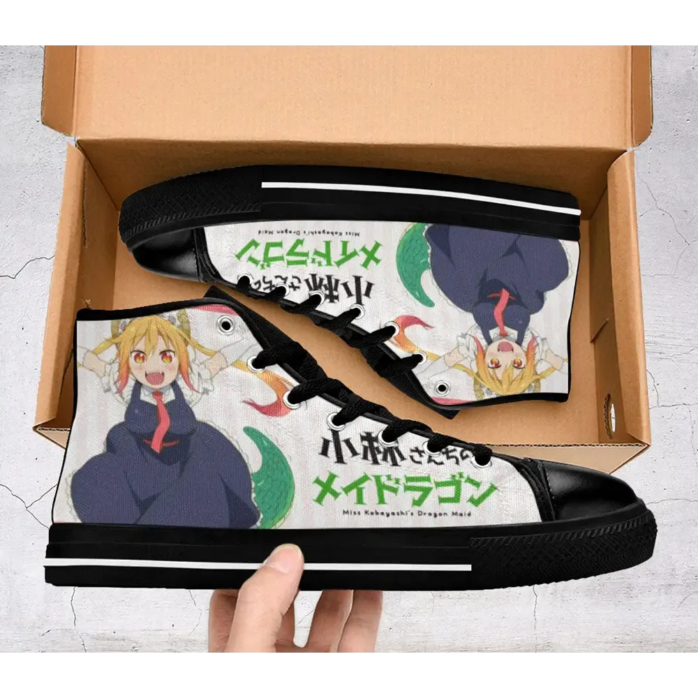 Miss Kobayashi Dragon Maid Shoes High Top Sneakers for Kids and Adults