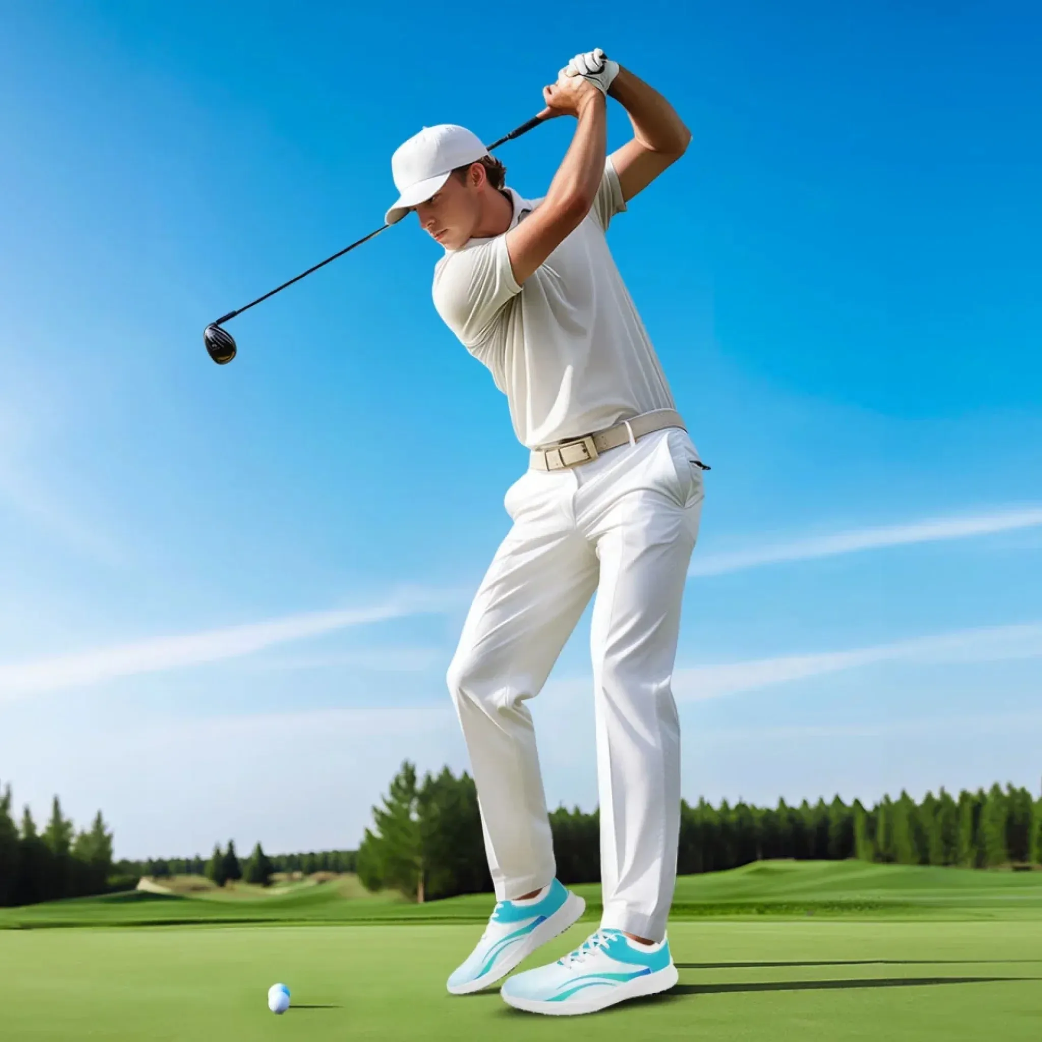 Personalized Premium Golf Sneakers, Custom Simply Fashion Shoes, Comfort and Stylish Golf Shoes