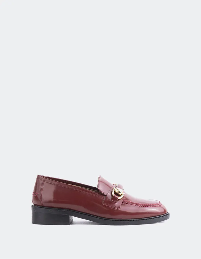 Prato Burgundy Leather