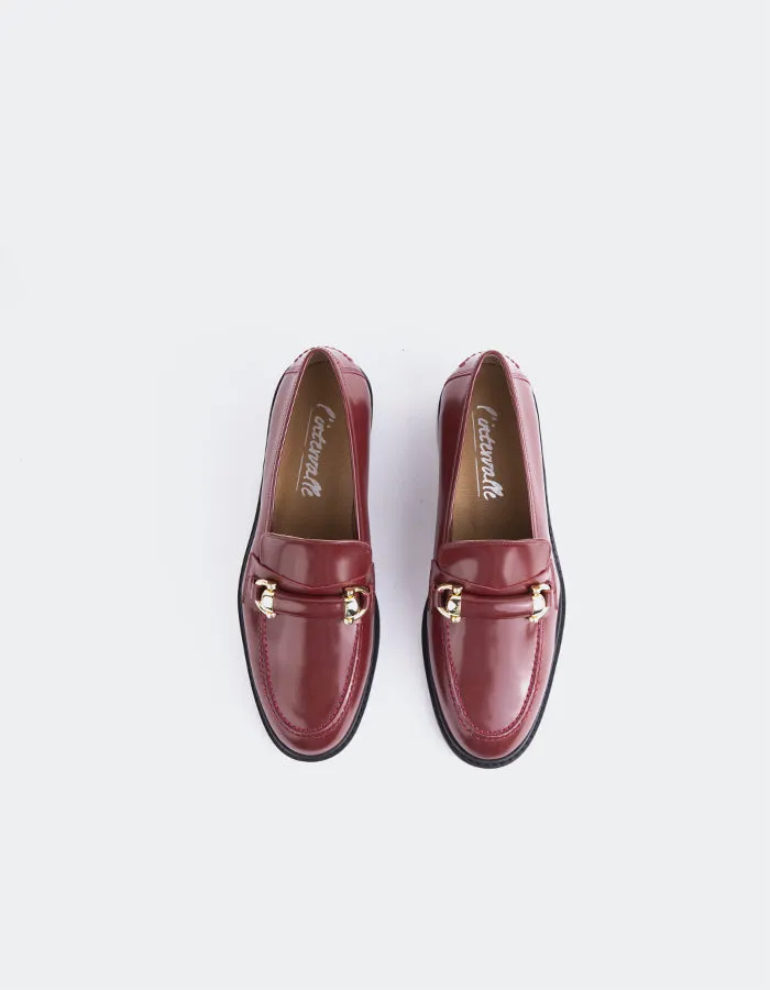 Prato Burgundy Leather