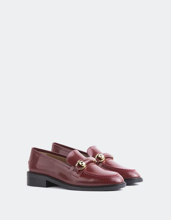 Prato Burgundy Leather